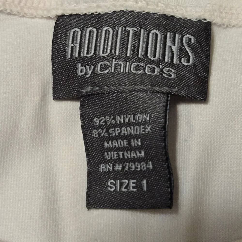 Addition's By Chico's Size 1 (US 6) Light Pink Stretchy Tank Grwat For Layering - Picture 2 of 4